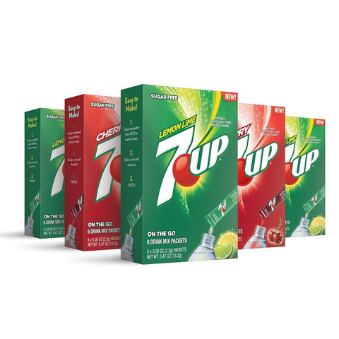 7up Singles To Go Drink Mix  6 Pack