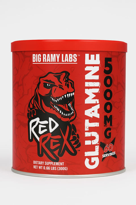 RED REX - Glutamine - 300gm - 60 serving - Unflavored-ريد ريكس جلوتامين