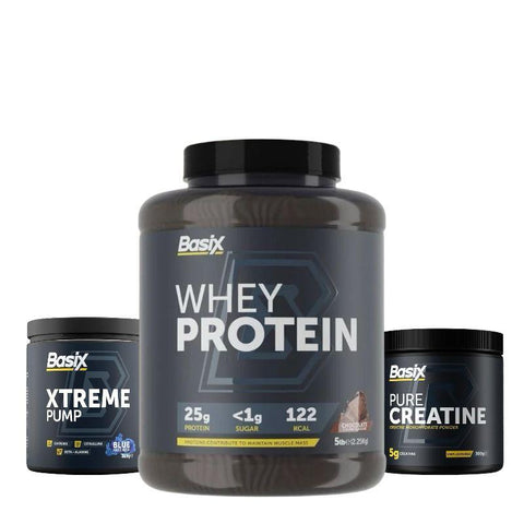 B WHEY 5 LB + B CREA 300G + B  XTREEM PUMP