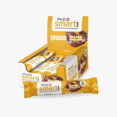 BOX - PHD Smart Bar Milk Choc Hazelnut 12X64 G