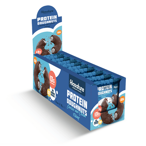 BOX - ALASATURE Protein Doughnuts Coakies Creaim 8X75 G