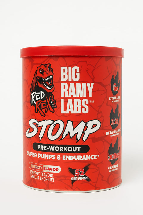 RED REX - Stomp Pre Workout  - 468gm - 52 serving-ريد ريكس ستومب